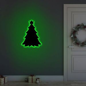 Lampa de perete Christmas Pine 2 , Neon Graph, 20x27 cm, verde imagine