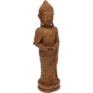 Decoratiune Buddha standing, 14.5x12x48 cm, poliston imagine