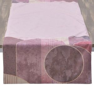 Traversa de masa Purple Pink, InArt, 40x140 cm, catifea imagine