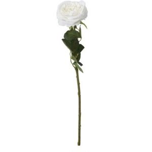 Floare artificiala Rose, 12x12x63 cm, poliester, alb imagine