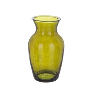 Vaza Classic, Bizzotto, Ø14x27 cm, sticla reciclata, verde oliv imagine