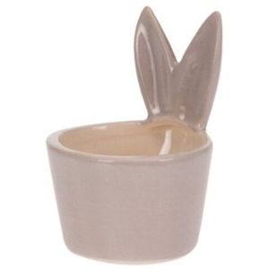 Suport pentru ou Rabbit ears, 5.5x6x7.5 cm, dolomit, maro deschis imagine
