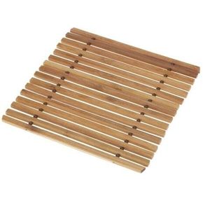 Suport pentru recipiente fierbinti Square, 17.5x18 cm, bambus imagine