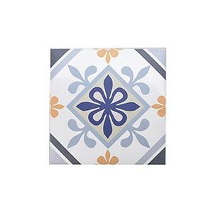 Autocolant decorativ Ethnicities, 30x30 cm, 8 piese, polipropilena, albastru/galben imagine