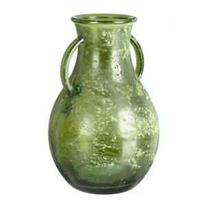 Vaza Arleen, Bizzotto, Ø20x32 cm, sticla reciclata, verde inchis imagine