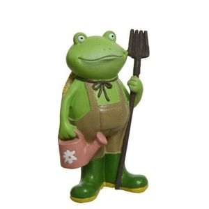 Decoratiune Frog Boy, Decoris, 7.5x9.5x15 cm, polirasina, multicolor imagine