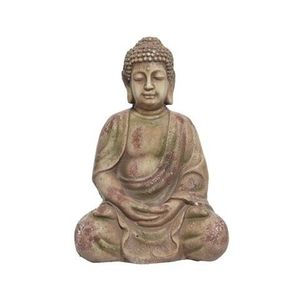 Decoratiune Buddha, Decoris, 17x20x30 cm, magneziu imagine