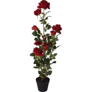 Planta artificiala Rose, H95 cm, polipropilena, rosu imagine