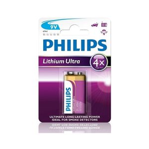 Philips 6FR61LB1A/10 - Baterie cu litiu 6LR61 LITHIUM ULTRA 9V imagine