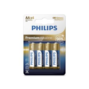 Philips LR6M4B/10 - 4 buc Baterie alcalina AA PREMIUM ALKALINE 1, 5V imagine