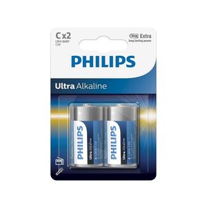 Philips LR14E2B/10 - 2 buc Baterie alcalina C ULTRA ALKALINE 1, 5V imagine