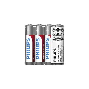 Philips LR03P4F/10 - 4 buc Baterie alcalina AAA POWER ALKALINE 1, 5V imagine
