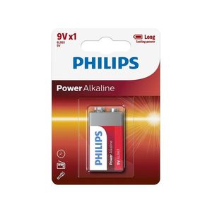 Philips 6LR61P1B/10 - Baterie alcalina 6LR61 POWER ALKALINE 9V imagine