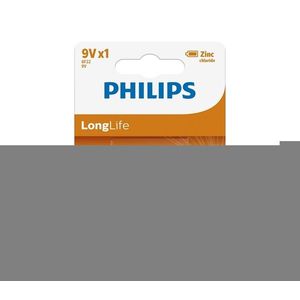 Philips 6F22L1B/10 - Baterie clorura de zinc 6F22 LONGLIFE 9V imagine