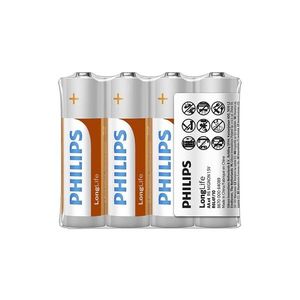 Philips R6L4F/10 - 4 buc Baterie clorura de zinc AA LONGLIFE 1, 5V imagine