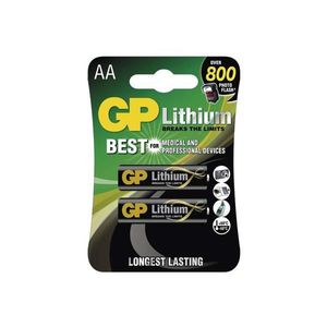 2 buc Baterie cu litiu AA GP LITHIUM 1, 5V imagine
