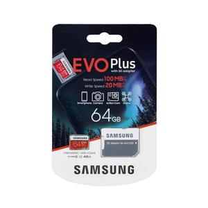 Card de memorie MicroSDXC 64GB EVO+ U1 100MB/s Samsung MB-MC64HA + adaptor SD imagine