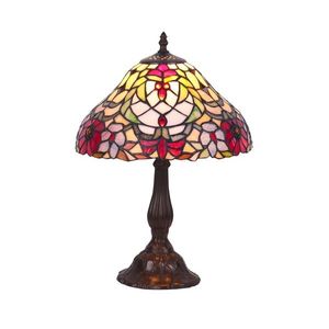 Lampă de masă cu abajur din sticlă vitrată Tiffany MIRELLA 1xE27/60W/230V Rabalux 8090 imagine