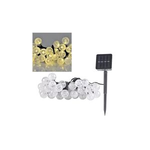 Lanț LED solar 30xLED/8 functions 4, 9m IP44 alb cald imagine