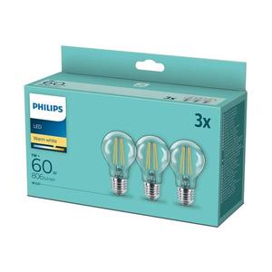 SET 3x Bec LED VINTAGE Philips A60 E27/7W/230V 2700K imagine
