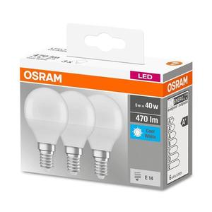 SET 3x Bec LED P40 E14/4, 9W/230V 4000K - Osram imagine