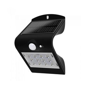LED Aplică perete solară cu senzor LED/1.5W/3, 7V IP65 negru imagine