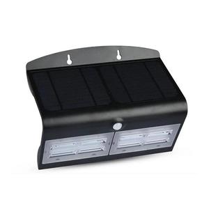 Aplică LED solară cu senzor LED/7W/3, 7V 4000K IP65 neagră imagine