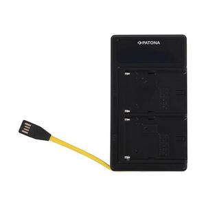 Încărcător Dual Sony NP-F970/F960/F950 USB PATONA imagine