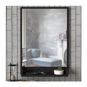 Oglindă de perete cu raft COSTA 75x45 cm neagră imagine