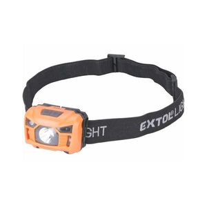 Lanternă frontală LED cu senzor LED/3W/1200 mAh/3, 7V portocalie/neagră Extol imagine