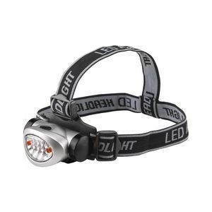 Lanternă frontală LED/3xAAA neagră/argintie Extol imagine