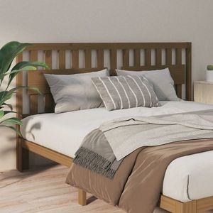 vidaXL Tăblie de pat, maro miere, 185, 5x4x100 cm, lemn masiv de pin imagine