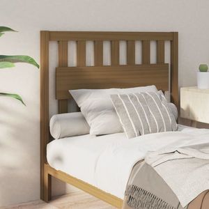 vidaXL Tăblie de pat, maro miere, 105, 5x4x100 cm, lemn masiv de pin imagine