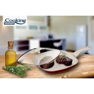 Tigaie grill cu capac Marlene, Cooking by Heinner, 28x4 cm, aluminiu imagine