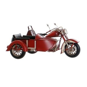 Macheta Red Motorcycle din metal rosu 29x18.5x15 cm imagine
