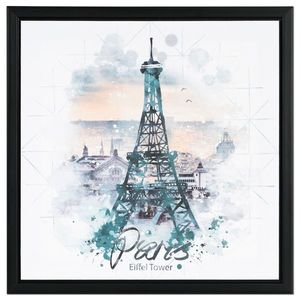 Tablou pe pânză cu ramă Paris, 40 x 40 x 2, 5 cm imagine