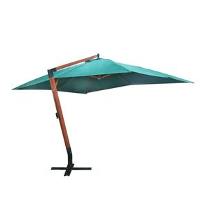 vidaXL Umbrelă de soare suspendată 300 x 400 cm, Verde imagine
