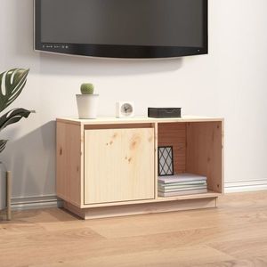 vidaXL Comodă TV, 74x35x44 cm, lemn masiv de pin imagine