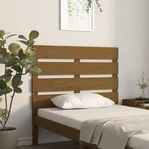 vidaXL Tăblie de pat, maro miere, 75x3x80 cm, lemn masiv de pin imagine