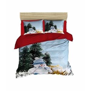 Lenjerie de pat pentru doua persoane, Pearl Home, 431, print 3D, policoton, 4 piese, multicolor imagine