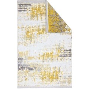 Covor Eko rezistent, NK 01 - Yellow, Grey, 100% poliester, 115 x 180 cm imagine