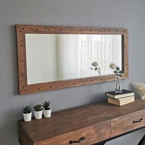 Oglinda decorativa Z11050CV, Neostill, 50 x 110 cm, walnut imagine