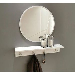 Set oglinda si cuier V103, Neostill, 60 cm/80 x 15 cm, alb imagine