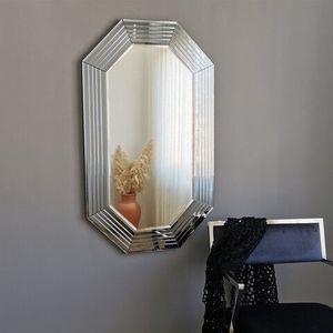 Oglinda decorativa A311D, Neostill, 60 x 100 cm, argintiu imagine