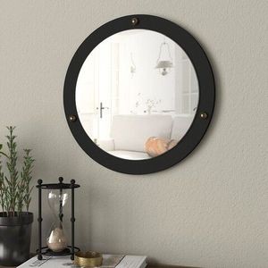 Oglinda decorativa Luis, Talon, 44 cm, negru imagine