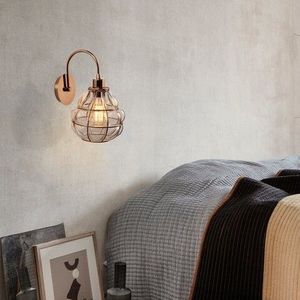 Lampa de perete, Sheen, Safderun - 405-A, E27, 100 W, metal/sticla imagine