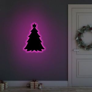 Lampa de perete Christmas Pine 2 , Neon Graph, 20x27 cm, roz imagine