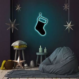 Lampa de perete Socks 2, Neon Graph, 19x35 cm, albastru imagine