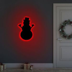 Lampa de perete Snowman 2, Neon Graph, 25x30 cm, rosu imagine