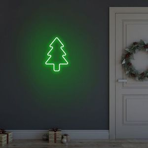 Lampa de perete Christmas Pine, Neon Graph, 21x30x2 cm, verde imagine